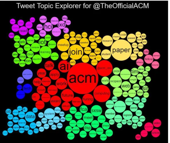 Figura 16 - Tweet Topic Explorer ACM 