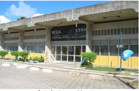 Figura 3 - Foto da Biblioteca Central da UFRN Zila da Costa Mamede. Homenagem póstuma à  Bibliotecária por sua histórica condição de idealizadora e organizadora do referido espaço