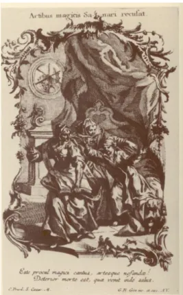 Fig. 27 - Gottfried Bernhard Göz, Historia Vitae  S. Bernardi, A Feiticeira 