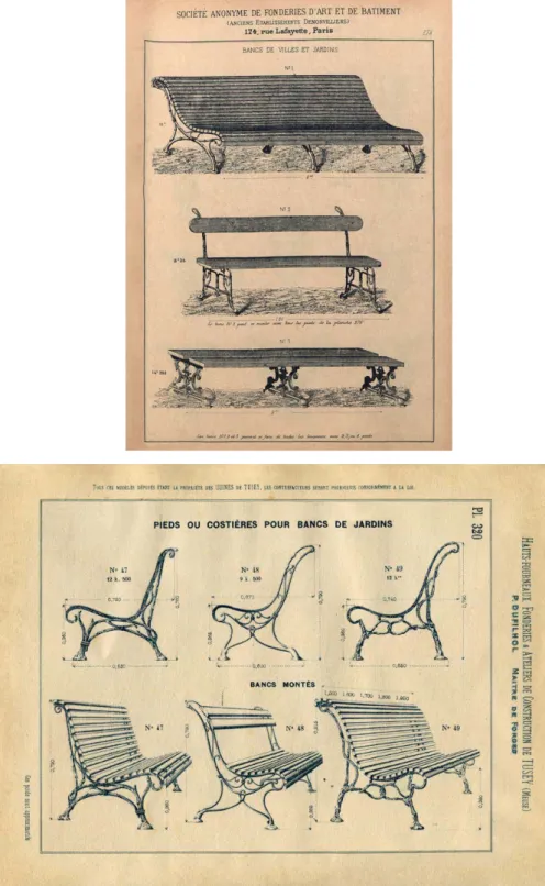 Figura 4 - Catálogo Denonvilliers, Bancs de villes et jardins, Prancha nº 278, 1894.