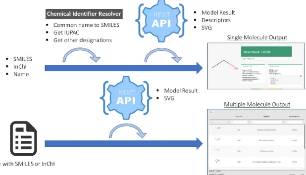 Figure 3.4 From Input to Output in the Shiny Web App. There are two types of inputs and consequential outputs available in  the Web App: single and multiple
