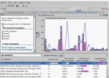 Figura 3-4 – Vista de SQL do PerformaSure [PSURE09]. 