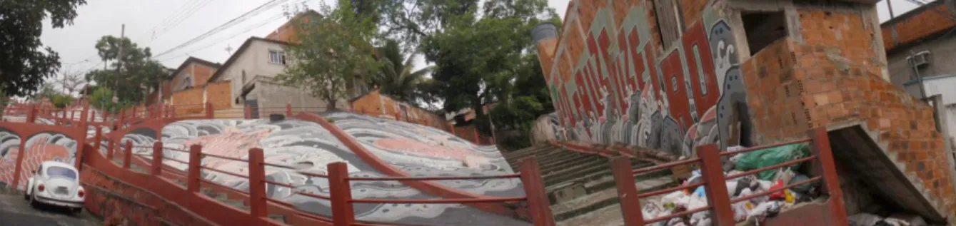 Figura 5 – Estado actual do segundo mural no Complexo do Alemão 