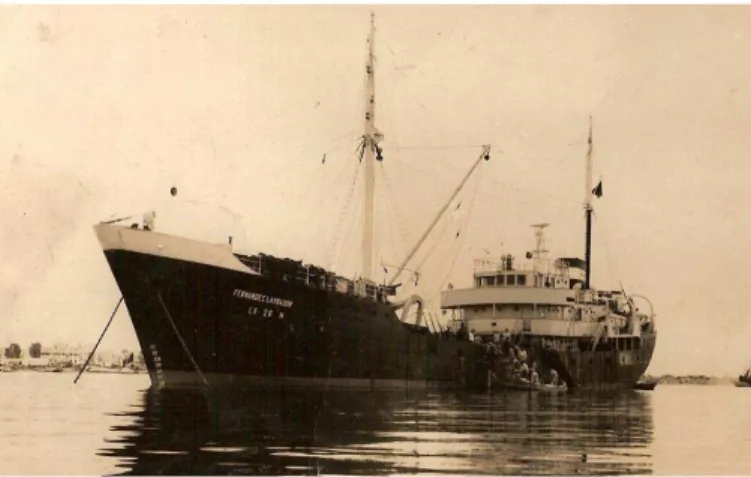 Figura 2: Fotografia do navio onde o marido andava embarcado  Proprietária: D. Auzenda  