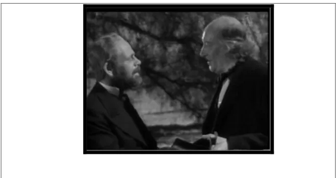 Figura 2 - Cena do filme A História de Louis Pasteur, na qual Pasteur conhece o cientista Dr