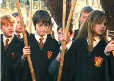 Figura 28 - Cena do primeiro filme Harry Potter. A câmera executa muitos e sutis movimentos