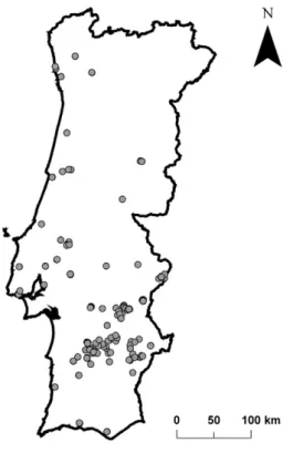 Fig. 1. Location of the soil proﬁles.