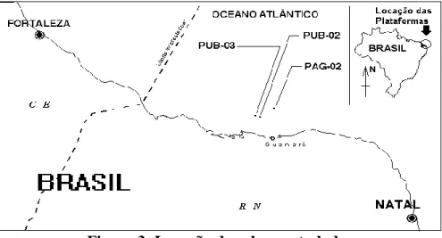 Figura 3- Locação das obras estudadas 