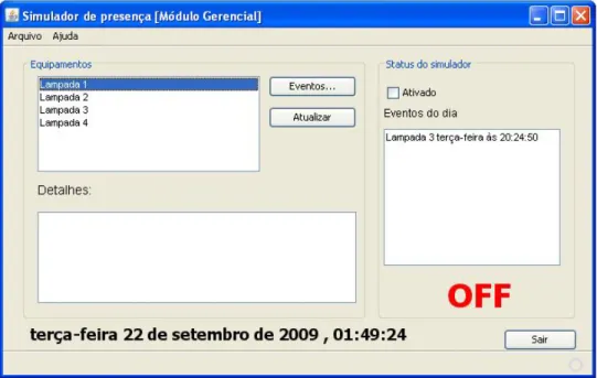 Figura 10 – Tela inicial do programa computacional. 