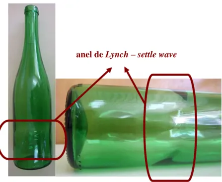 Figura 8: Detalhe do Anel de Lynch de uma garrafa de  vinho feita no processo soprado-soprado