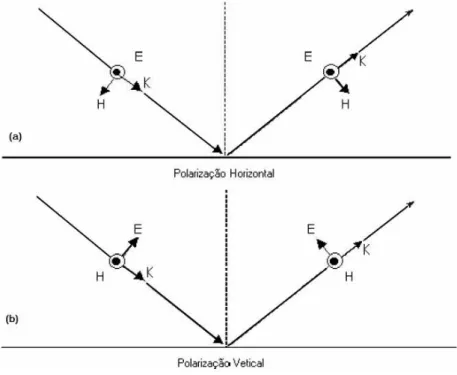 Figura 3-4 – Exemplos de polarizações de uma onda REM. 