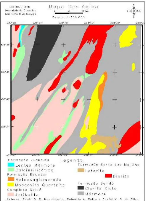 Figura 4 – Mapa geológico. 