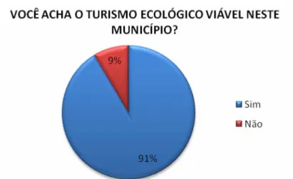 Figura 10 - Você acha o turismo ecológico viável neste município? 