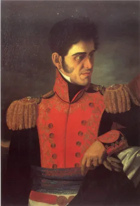 Figura 9 - Antonio López de Santa Anna, século XIX, óleo sobre tela 