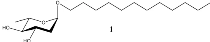 Figure 6. Lead compound: Dodecyl 2,6-dideoxy-α- L -arabino-hexopyranoside (1) 