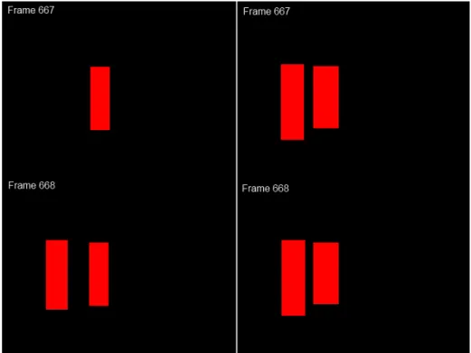 Figura 3.11: Imagens temporárias criadas para aplicação da medida symetric particion-distance ao segui- segui-mento.