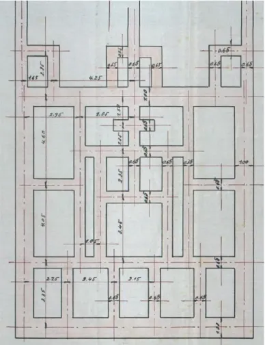 Fig. 9 - Planta das fundações à escala 1:100, fornecida pela Câmara Municipal de Lisboa (CML)