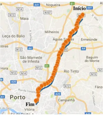 Figura 10. Mapa do Percurso D2. 