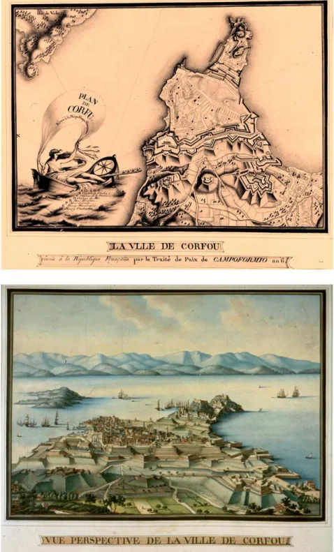 Fig. 5 – Vue perspective de la ville de Corfou. 