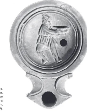 Figura 7. Ulisses,  com o kratêr na mão,  encaminhando-se  para o oferecer a  Polifemo (Bailey,  1980, 35-36, Q805).