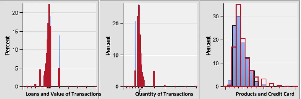 Figure 9 – Cluster 2 activity variables s and Value  of  Trans action s 