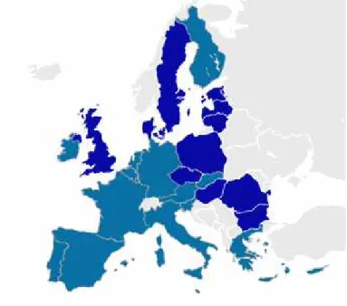 Figura nº 1 – União Económica Monetária e União Europeia. 