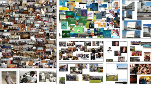Figure 8: The visual history of Portuguese Universities from 2009 to 2018: image tree map  based on clusters detected in the image-label network (portugal sentado, posters, people in 