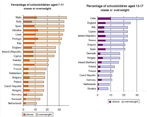 Figure 2 |  Overweight and obesity in children. Source: Lobstein, 2004: 4. 