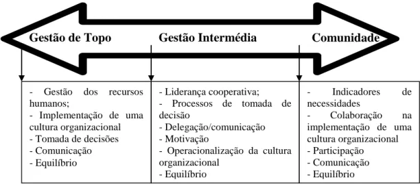 Figura 5 - Funções dos gestores/ actores de liderança numa organização 