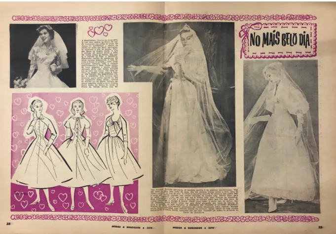 Fig. 4 Página da revista Modas &amp; Bordados de 1957. Foto retirada do arquivo da biblioteca do Museu do  Traje Lisboa