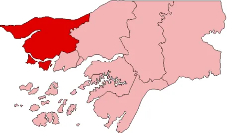 Figura 7 – Localização geográfica da região de Cacheu;  