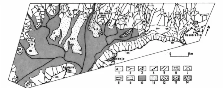 Fig. 4. Depósitos quaternários da Bacia de Loures. 