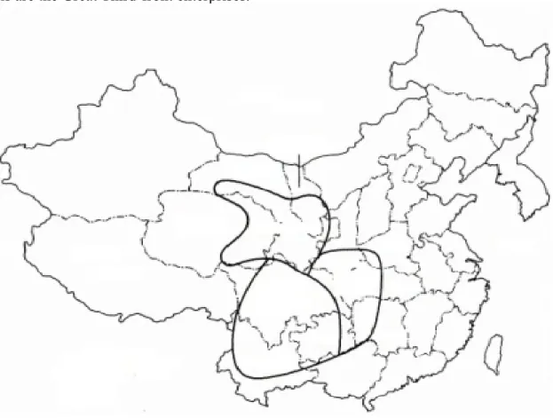Figure 1- 1 “Third-front” Areas in China 