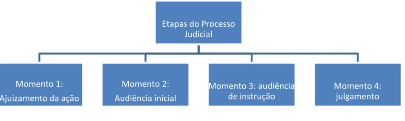 Figura 1. Etapas do processo judicial.  
