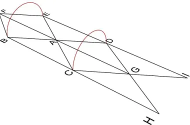 Figure 5. Base faces of Yoshimura Pattern and vertices 