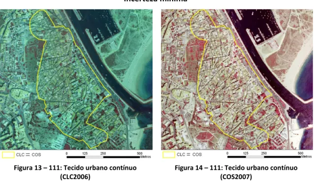 Figura 12 – 111: Tecido urbano contínuo  (COS2007) 