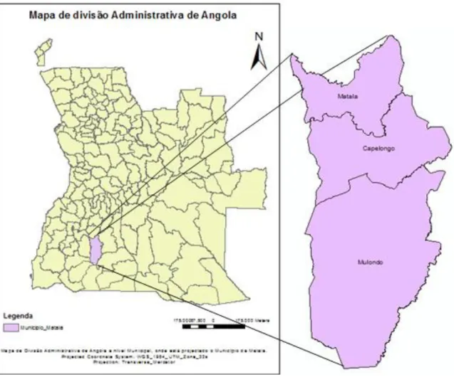 Figura 2.3 Divisão Administrativa de Angola 