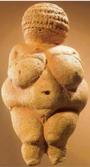 Ilustração 1 – Vênus de Willendorf: escultura pré-histórica  Foto: Don Hitchcock 2008