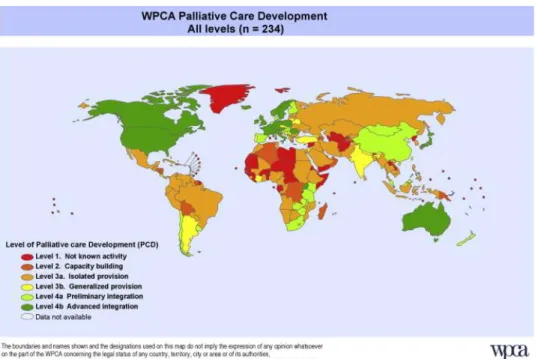 Figura 1 – Níveis de desenvolvimento dos cuidados paliativos. 