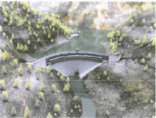 Fig. 3.9: Nova barragem do Alto Ceira. Antevisão. Fonte: EDP – Gestão da Produção de Energia, S.A