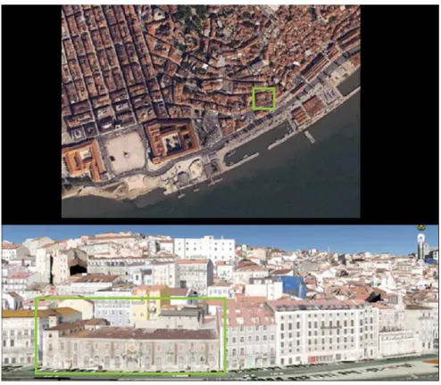 Figura II.1 - Enquadramento do sítio arqueológico dos antigos Armazéns Sommer,  em Lisboa (NETO ET AL., 2017, p.5)