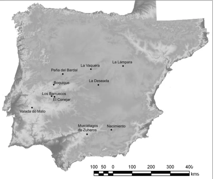Fig. 3.1. Location of some Early Neolithic sites cited in text 