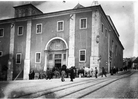 Fig. 2 – Convento de Santo Crucifixo, vista da  Calçada da Estrela. Joshua Benoliel, c