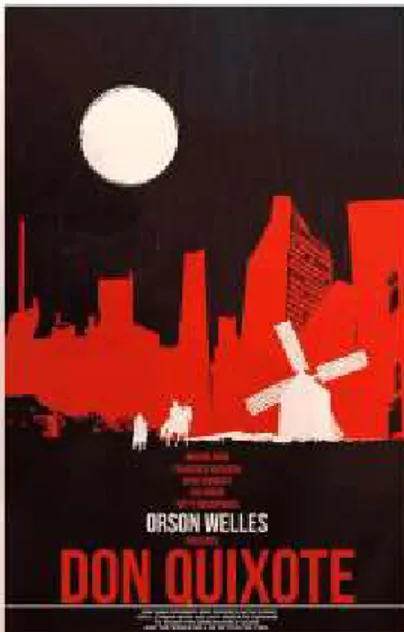 Figura 3 - Cartel para la película Don Quixote dirigida por Orson Welles y Jesús Franco, 1992