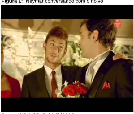 Figura 1:  Neymar conversando com o noivo