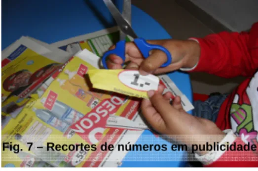 Fig. 7 – Recortes de números em publicidade 