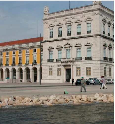 Figure 2: View of Terreiro do Paço during a high tide of 4.26 m.