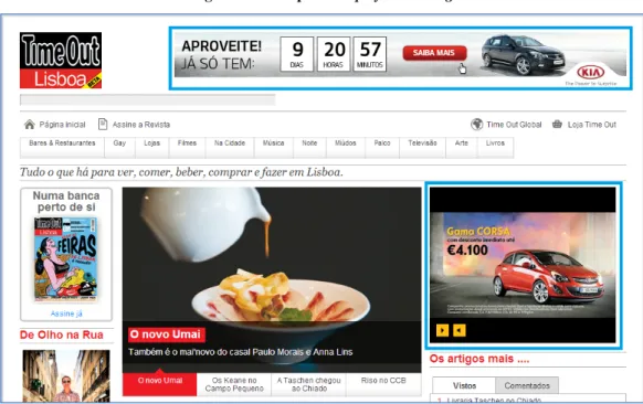 Figura 3 – Exemplo de display advertising 