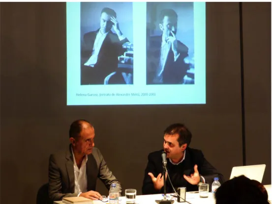Fig. 3 – Alexandre Melo e David Santos, MNAC-MC, 2014 Fotograﬁa de Ana Rita Bagagem