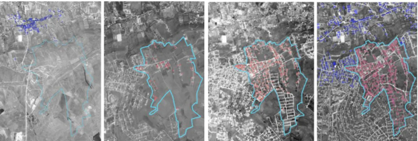 Fig.  05)  Ortofotomapa.  Evolução  do  aglomerado  urbano  do  Bairro  do  Casal  Novo